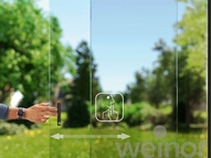 Glas-Schiebewand
